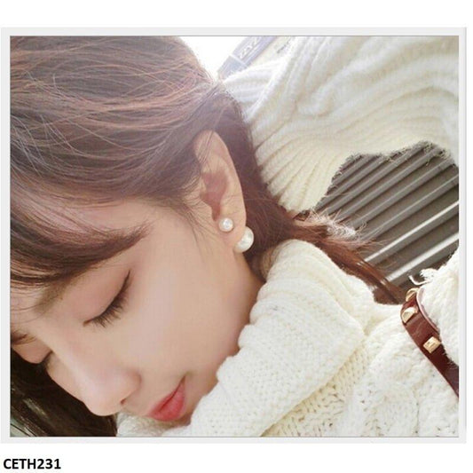 Minimal Pearl Stud Tops Pair - CETH231 YYZ