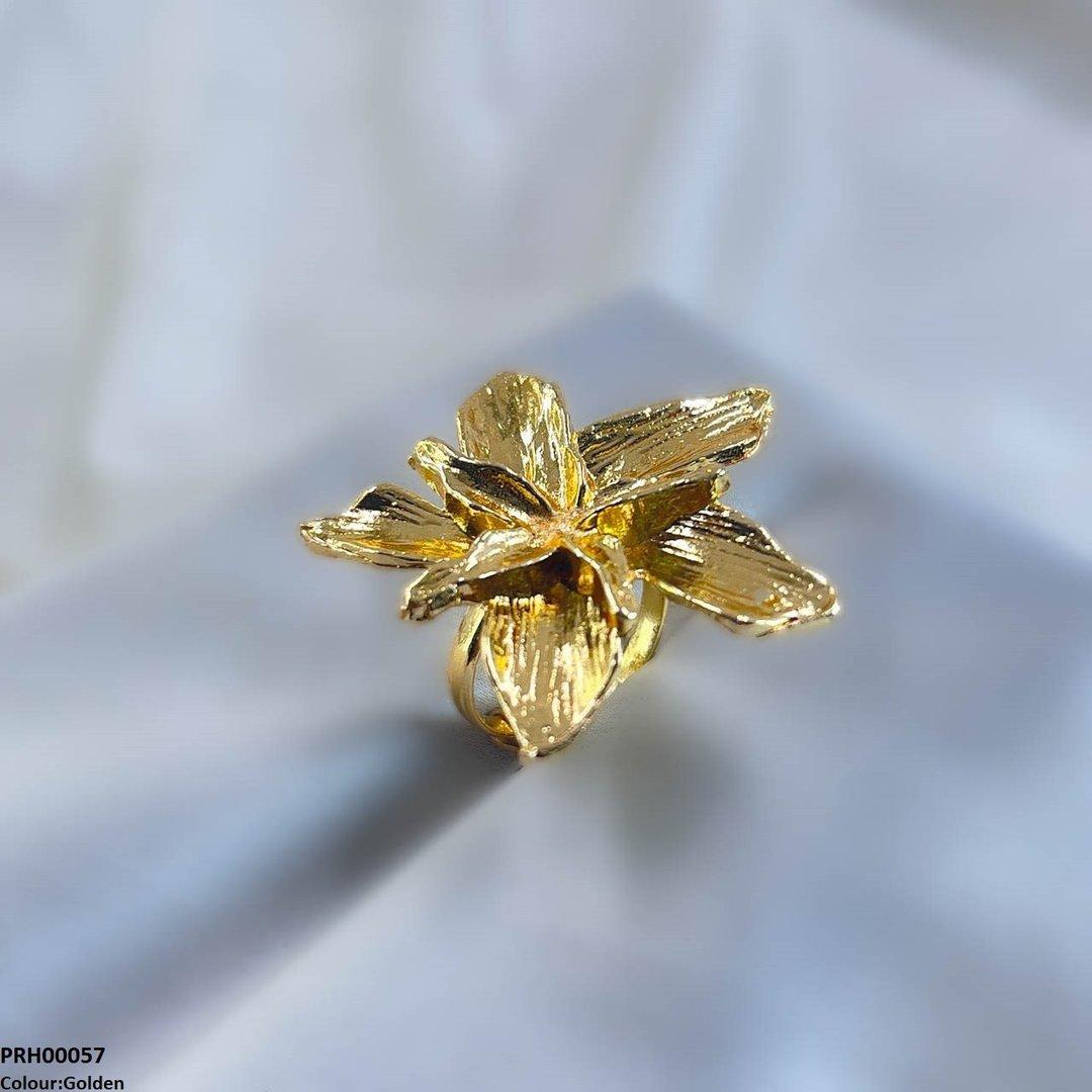 Golden Flower Ring Adjustable - PRH00057 SDQ