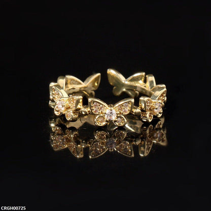 Golden Butterfly Ring Adjustable - CRGH00725 BYJ