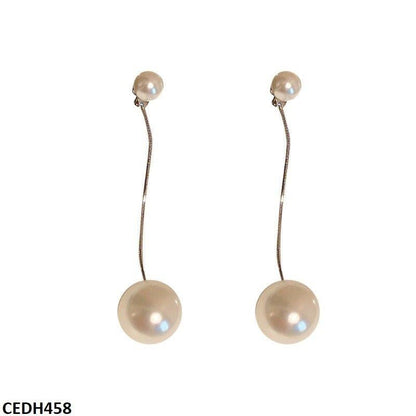 Pearl Drop Earrings Pair - CEDH458 YQG