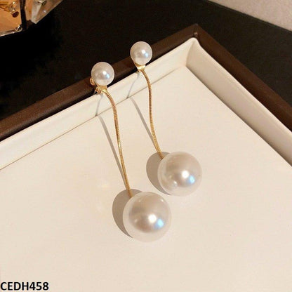 Pearl Drop Earrings Pair - CEDH458 YQG